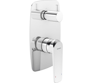 Built-in single lever mixer with 3 way ceramic diverter